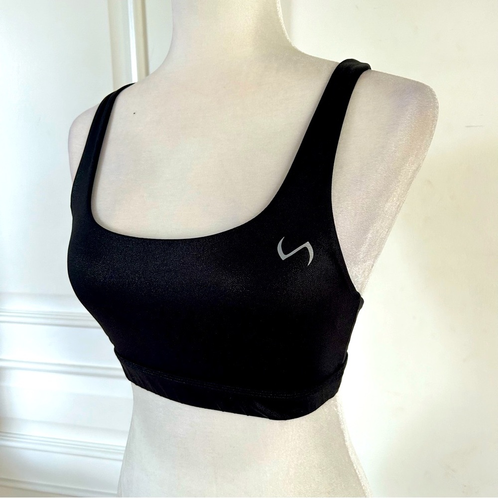 TLF Arctic Sports Bra and High Waisted Legging Set Shine Black - Picture 4 of 15